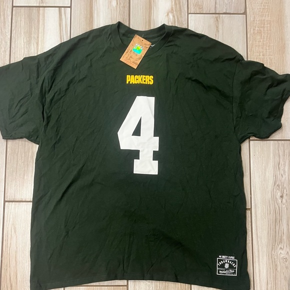 Mitchell & Ness Other - NWT Men's Mitchell & Ness Brett Favre Green Green Bay Packers Logo  T Shirt